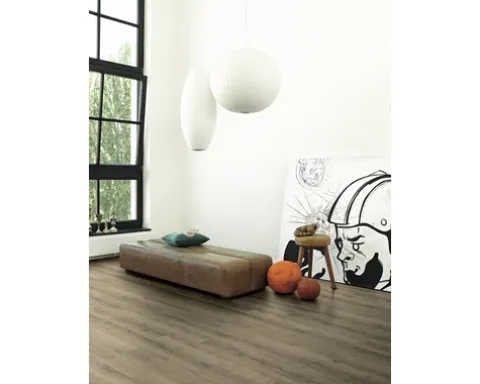 Designboden Modular ONE Eiche Pure perlgrau Langdiele Landhausdiele Klickverbindung 2200 x 235 x 8,0 mm