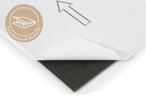 Designboden selbstklebend Designplanke 15,24 cm x 91,44 cm in Eichenoptik Hell