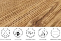 Designboden selbstklebend Designplanke 15,24 cm x 91,44 cm in Eichenoptik Natur