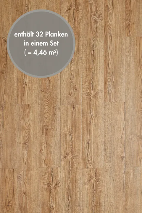 Designboden selbstklebend Designplanke 15,24 cm x 91,44 cm in Eichenoptik Natur