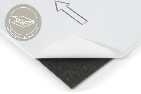 Designboden selbstklebende Designfliesen 30,48 cm x 60,96 cm in Betonoptik Grau