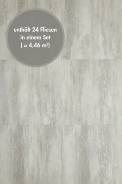 Designboden selbstklebende Designfliesen 30,48 cm x 60,96 cm in Betonoptik Grau
