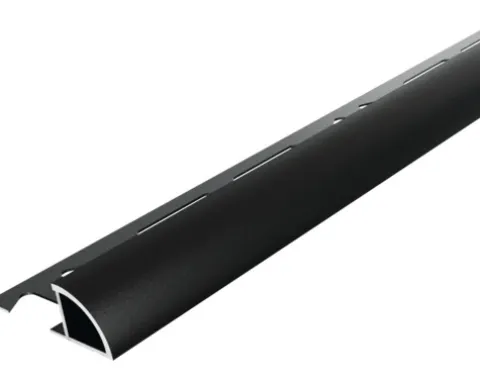 DURAL Abschlussprofil Durondell schwarz matt 250 cm x 12,5 mm
