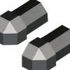 DURAL Außenecke Duraplus Diamond schwarz 2 x 11 mm