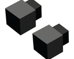 DURAL Außenecke Squareline schwarz 2 x 11 mm