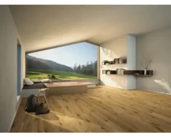 Echtholz-Parkett Eiche gebürstet matt lackiert 1744854 Landhausdiele 2200 x 185 x 13 mm