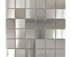 Edelstahlmosaik XCE 48D silber 29,8x29,8 cm