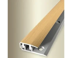 Endprofil 577V Alu mit Holzdekor Eiche hell 270 cm