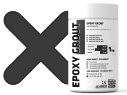 Epoxidharzmörtel zum Füllen von Fugen - Anthrazit - 1Kg