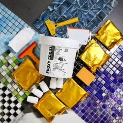 Epoxidharzmörtel zum Füllen von Fugen - Anthrazit - 3Kg