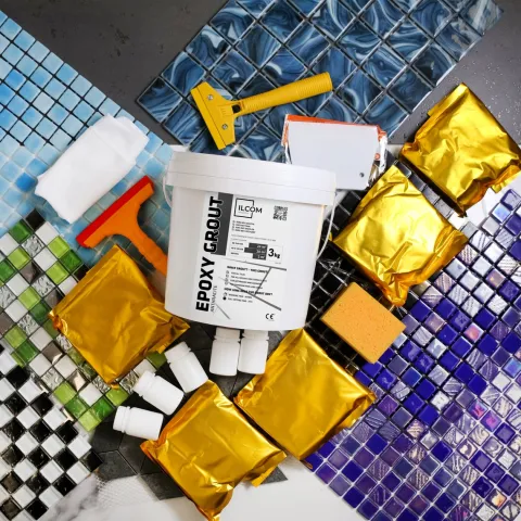 Epoxidharzmörtel zum Füllen von Fugen - Anthrazit - 3Kg