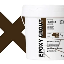 Epoxidharzmörtel zum Füllen von Fugen - Dunkelbraun - 3Kg
