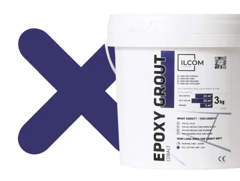 Epoxidharzmörtel zum Füllen von Fugen - Kobaltblau - 3Kg