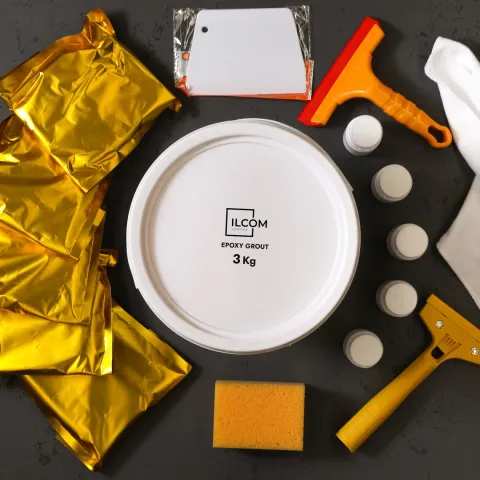 Epoxidharzmörtel zum Füllen von Fugen - Kobaltblau - 3Kg