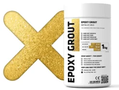 Epoxidharzmörtel zum Füllen von Fugen - Metallic Gold - 1Kg
