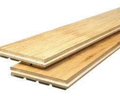 Feelwood Massivholzdiele Eiche natur rustikal Landhausdiele Schiffsboden Gebürstet 2306 x 137 x 15 mm