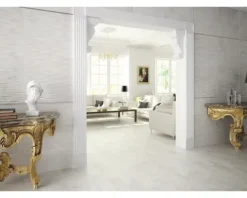 Feinsteinzeug Dekorfliese Dubai pearl 32 x 62,5 cm