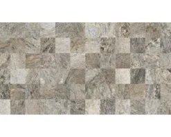 Feinsteinzeug Dekorfliese Quarzite Gris 32 x 62,5 x 0,9 cm