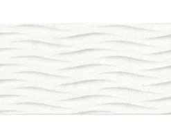 Feinsteinzeug Dekorfliese Varana Blanco 45 x 90 cm