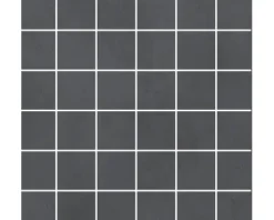 Feinsteinzeug Mosaik Cementine anthrazit 30 x 30 x 0,9 cm matt R10B