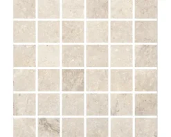 Feinsteinzeugmosaik Wells cream matt 30x30cm