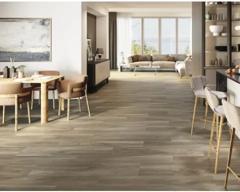 Feinsteinzeug Stufenfliese San Remo Walnut 29,5 x 120 cm