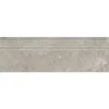 Feinsteinzeug Treppenstufe Anden 29,5 x 120 x 0,9 cm Natural matt grau R9