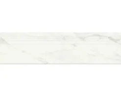 Feinsteinzeug Treppenstufe Eterna 29,5 x 120 x 0,9 cm white poliert