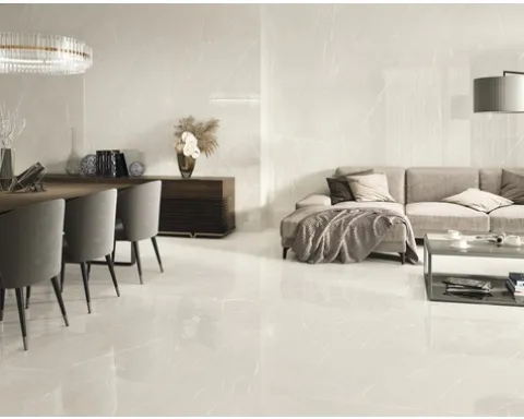 Feinsteinzeug Wand- und Bodenfliese Always Cream Pulido 120x120 cm