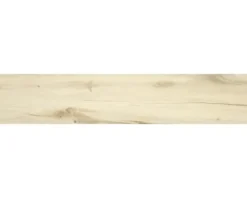Feinsteinzeug Wand- und Bodenfliese ARENDAL Beech rektifiziert 119.5 x 22.7 x 0,97 cm