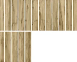 Feinsteinzeug Wand- und Bodenfliese ARENDAL Dark Oak rektifiziert 119.5 x 22.7 x 0,97 cm