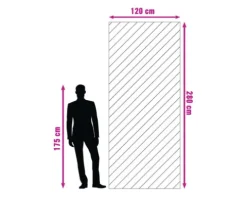 Feinsteinzeug Wand- und Bodenfliese Calacatta 279,7 x 119,7 x 0,6 cm white matt rektifiziert