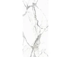 Feinsteinzeug Wand- und Bodenfliese Calacatta 279,7 x 119,7 x 0,6 cm white matt rektifiziert
