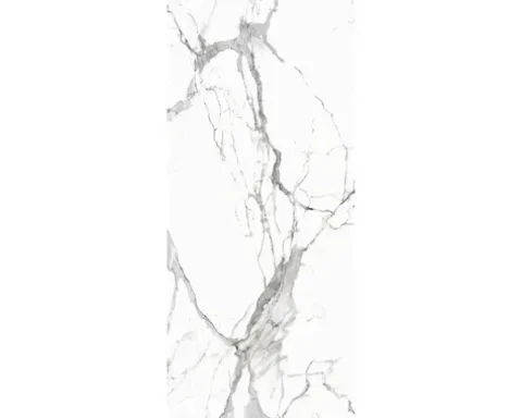 Feinsteinzeug Wand- und Bodenfliese Calacatta 279,7 x 119,7 x 0,6 cm white matt rektifiziert
