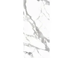 Feinsteinzeug Wand- und Bodenfliese Calacatta 279,7 x 119,7 x 0,6 cm white matt rektifiziert