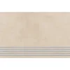 Feinsteinzeug Wand- und Bodenfliese Cementine 29,7 x 119,7 x 0,9 cm creme matt R10B