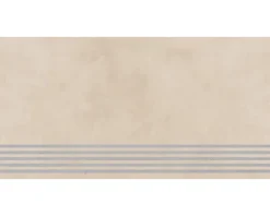 Feinsteinzeug Wand- und Bodenfliese Cementine 29,7 x 119,7 x 0,9 cm creme matt R10B