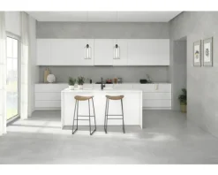 Feinsteinzeug Wand- und Bodenfliese Discreet 80 x 160 x 0,97 cm gris poliert