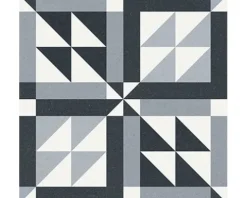 Feinsteinzeug Wand- und Bodenfliese Heritage taco black in 76 verschiedenen Motiven 16,5 x 16,5 cm