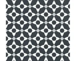 Feinsteinzeug Wand- und Bodenfliese Heritage taco black in 76 verschiedenen Motiven 16,5 x 16,5 cm