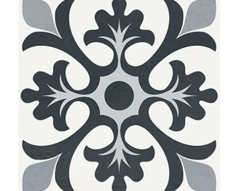 Feinsteinzeug Wand- und Bodenfliese Heritage taco black in 76 verschiedenen Motiven 16,5 x 16,5 cm