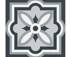 Feinsteinzeug Wand- und Bodenfliese Heritage taco black in 76 verschiedenen Motiven 16,5 x 16,5 cm