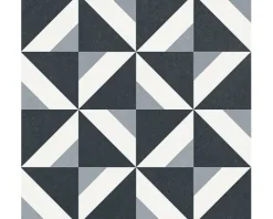 Feinsteinzeug Wand- und Bodenfliese Heritage taco black in 76 verschiedenen Motiven 16,5 x 16,5 cm