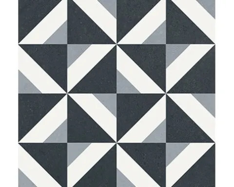 Feinsteinzeug Wand- und Bodenfliese Heritage taco black in 76 verschiedenen Motiven 16,5 x 16,5 cm