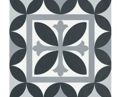 Feinsteinzeug Wand- und Bodenfliese Heritage taco black in 76 verschiedenen Motiven 16,5 x 16,5 cm