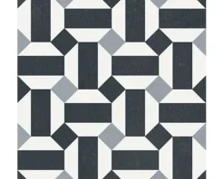 Feinsteinzeug Wand- und Bodenfliese Heritage taco black in 76 verschiedenen Motiven 16,5 x 16,5 cm
