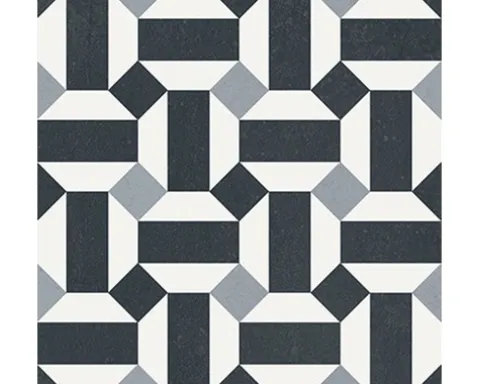 Feinsteinzeug Wand- und Bodenfliese Heritage taco black in 76 verschiedenen Motiven 16,5 x 16,5 cm