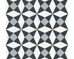 Feinsteinzeug Wand- und Bodenfliese Heritage taco black in 76 verschiedenen Motiven 16,5 x 16,5 cm