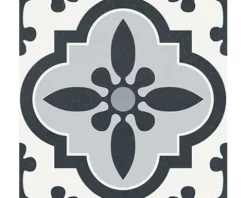 Feinsteinzeug Wand- und Bodenfliese Heritage taco black in 76 verschiedenen Motiven 16,5 x 16,5 cm