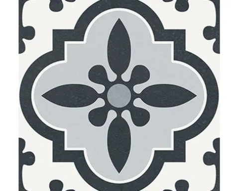 Feinsteinzeug Wand- und Bodenfliese Heritage taco black in 76 verschiedenen Motiven 16,5 x 16,5 cm